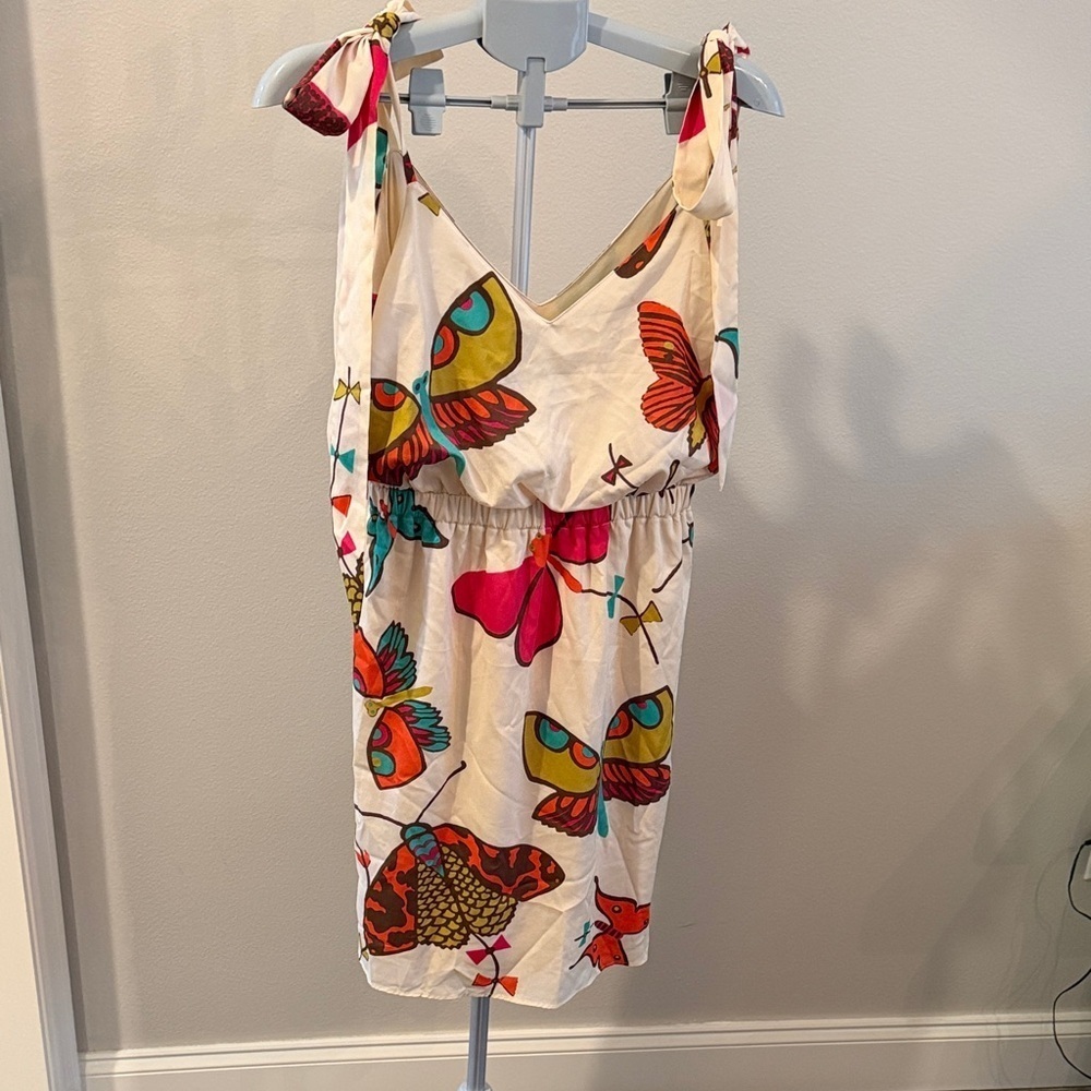 Judith March Colorful Butterfly Mini Dress